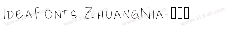 IdeaFonts ZhuangNia字体转换